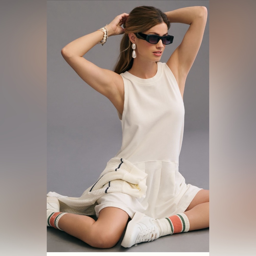 Anthropologie Sundays Deacon Dress in White Size S NWT